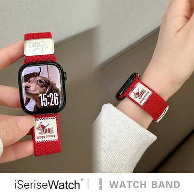 iserisewatch适用iWatch表带红色
