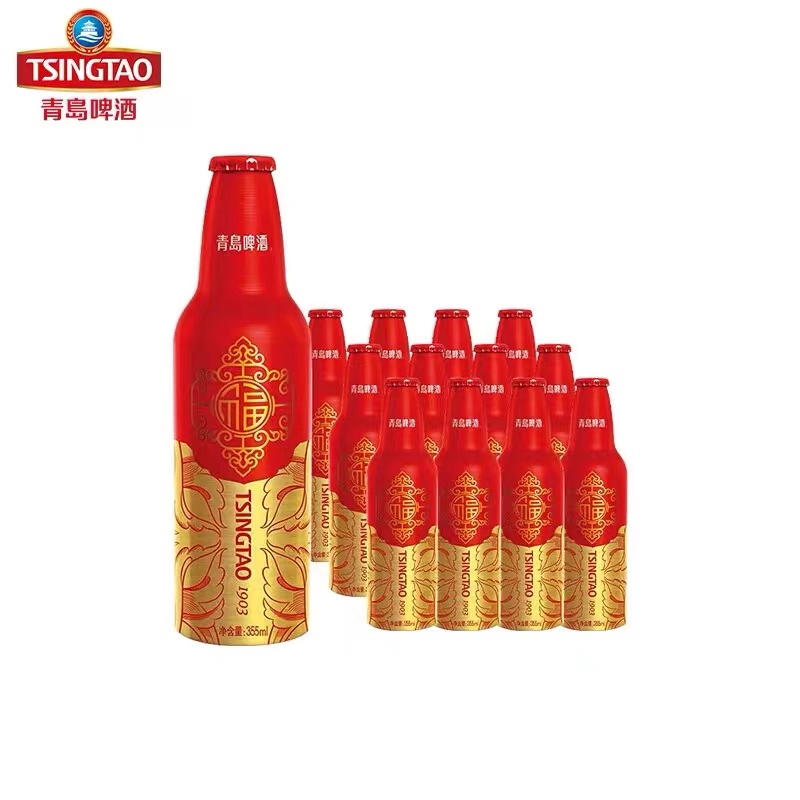 保证355ml高端青岛啤酒正品一厂