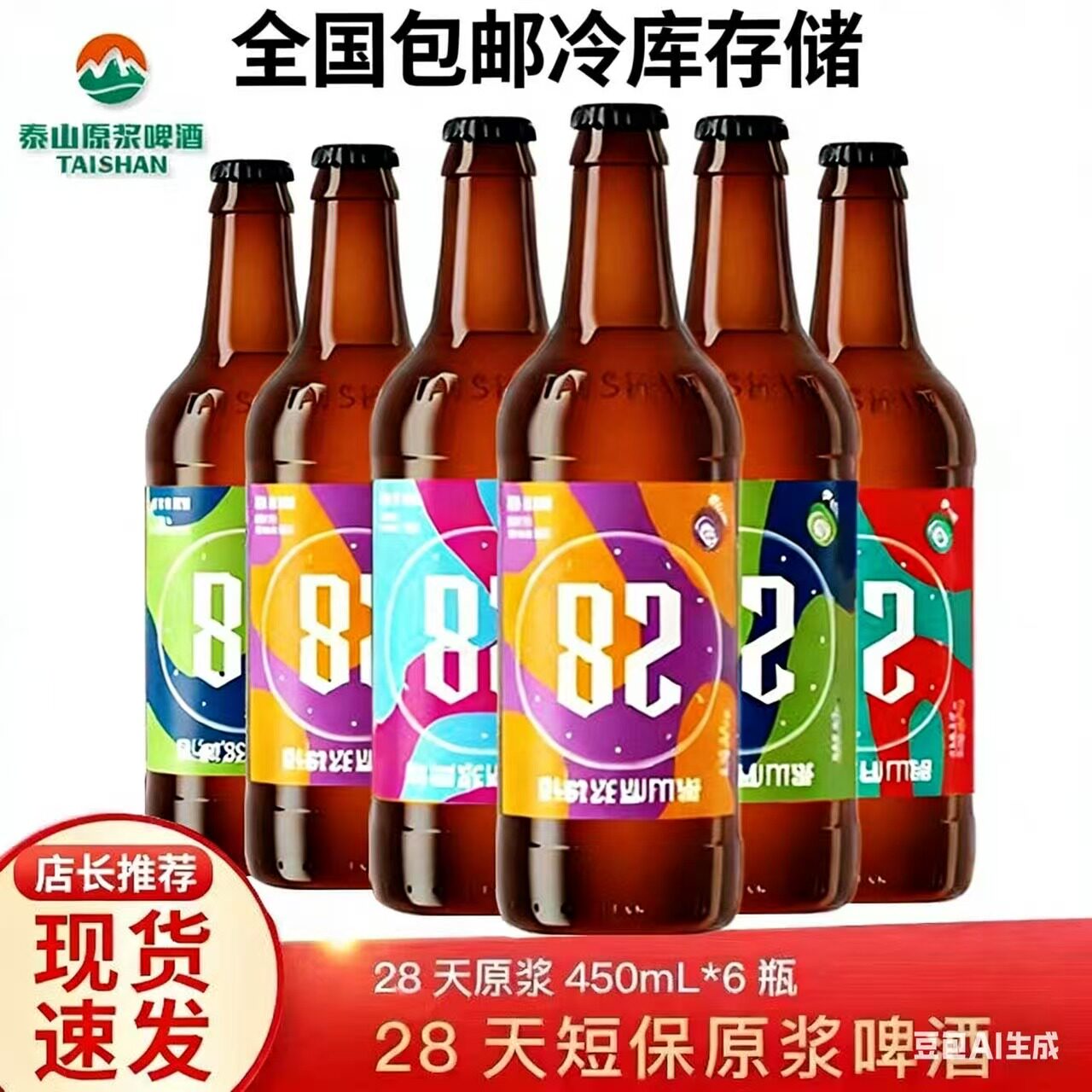泰山原浆啤酒28天鲜活精啤酒
