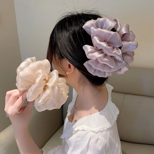 设计师原创高级感绢纱云朵泡泡抓