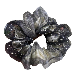 知性美~韩版欧根纱发圈满天星镶嵌法式双层水钻女甜美气质头花扎