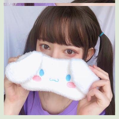 眼罩遮光儿童个性男女学生夏季可爱大耳朵玉桂狗卡通睡眠w女冰袋