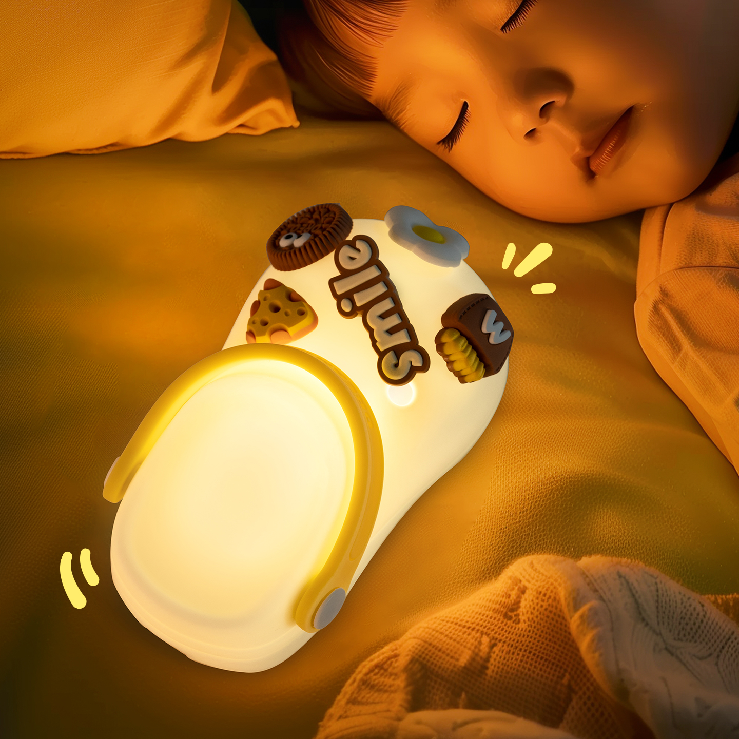 2025新款智能语音洞洞鞋小夜灯