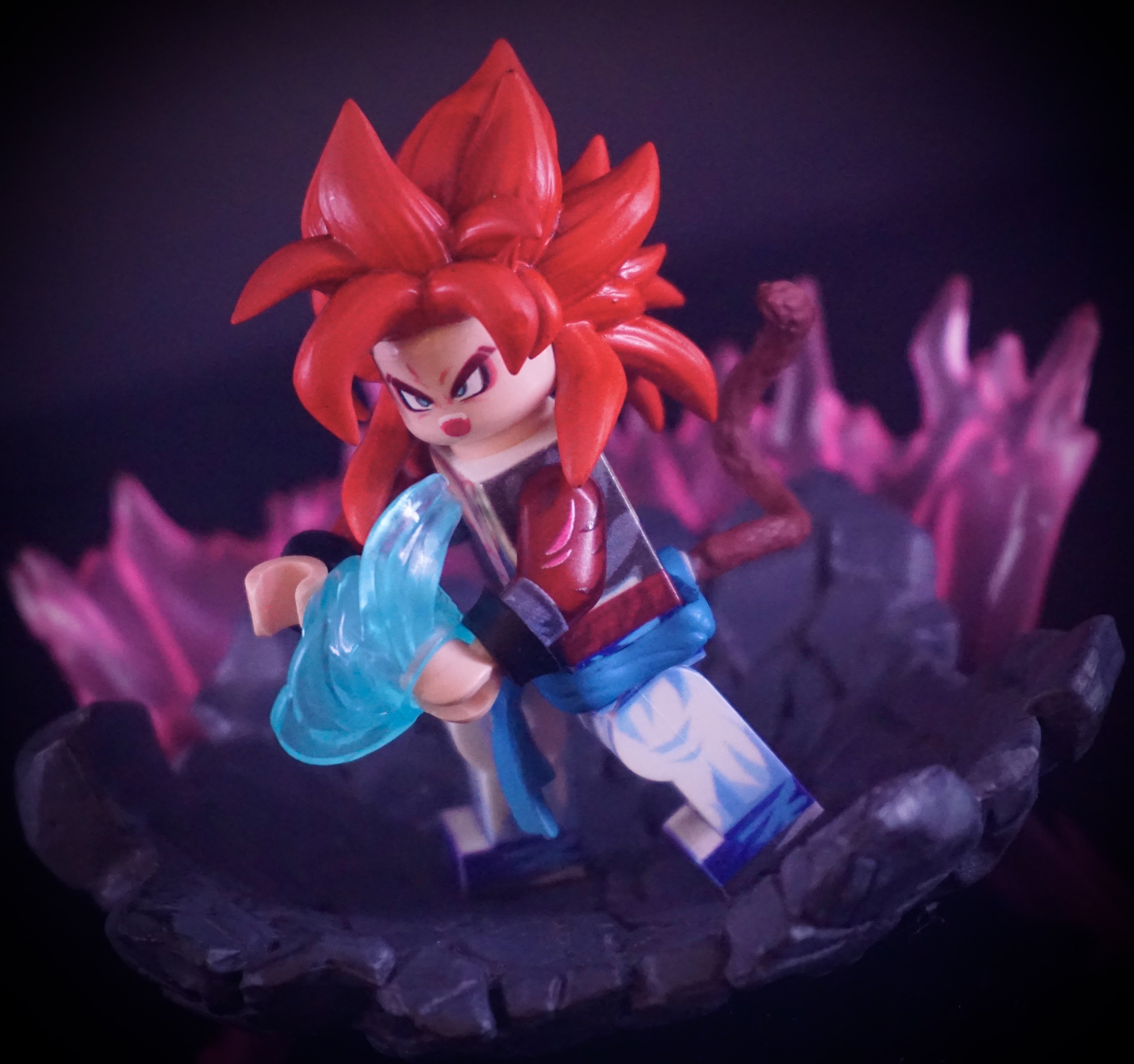 乐高第三方人仔 wxm 龙珠 gt  悟吉塔超级赛亚人 4