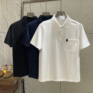 意大利鼎奢！Giza45埃及长绒棉！夏季男士商务休闲翻领短袖POLO衫