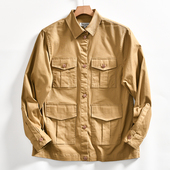 100全棉纱卡 外贸男士 春季 法国单 M65多口袋工装 休闲夹克外套潮