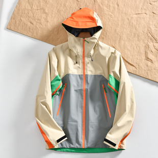 男女户外暴雨级防水全压胶硬壳冲锋衣外套 南迦配色 柜5700 新品