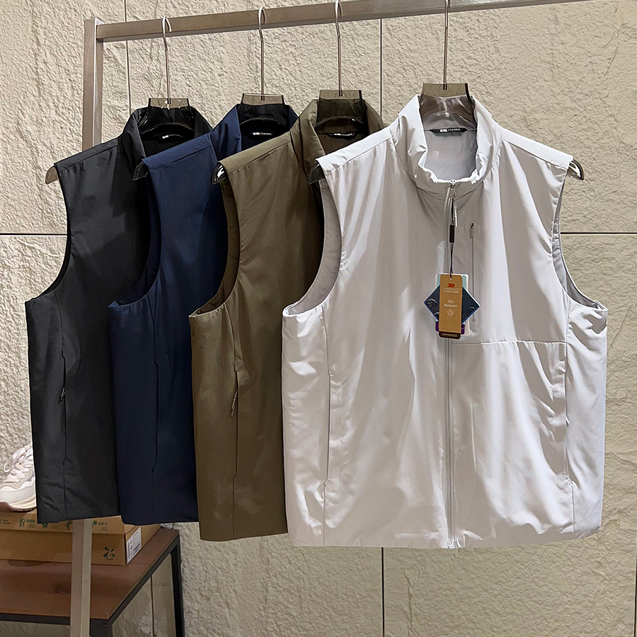 户外防风防泼水立领机能棉马甲