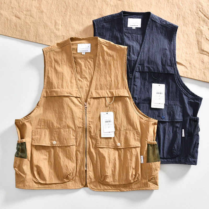 山系机能！情侣款！新品男女户外战术工装马甲日系复古坎肩外套潮,男装,常规马甲,淘宝优惠券,粉丝福利购,淘宝优惠卷