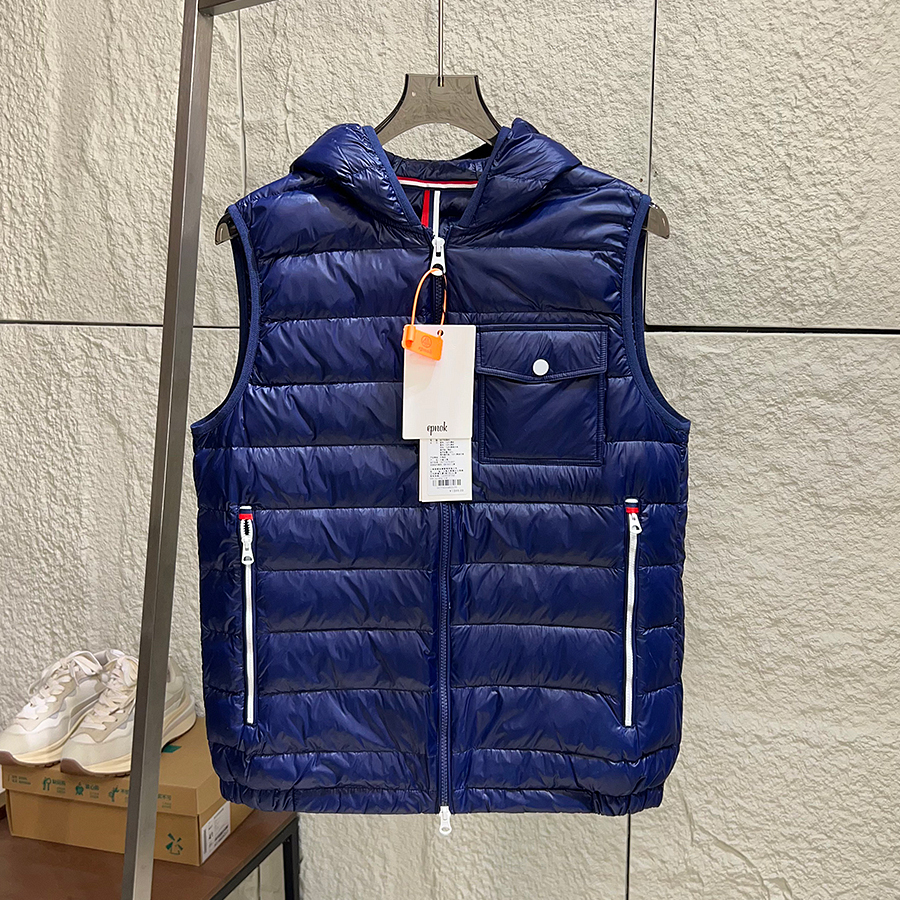 防风保暖排骨情侣连帽羽绒马甲