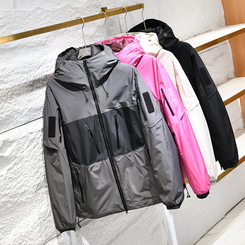 防风保暖户外休闲连帽冲锋羽绒服