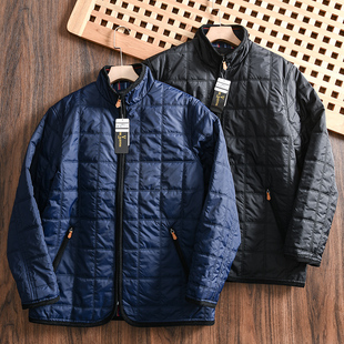 棉服男 外贸秋冬防风防泼水方格绗棉立领薄款 捡漏福利 出口日单