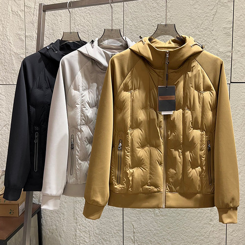 时尚休闲轻量化保暖连帽羽绒服