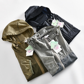 山系户外 轻薄透气皮肤衣宽松连帽防晒衣外套潮 男士 UPF80 夏季