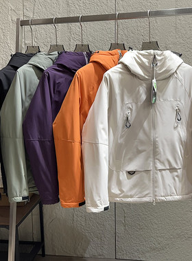 山系户外！男女情侣款！外贸男装冬季三防宽松工装冲锋衣棉服外套