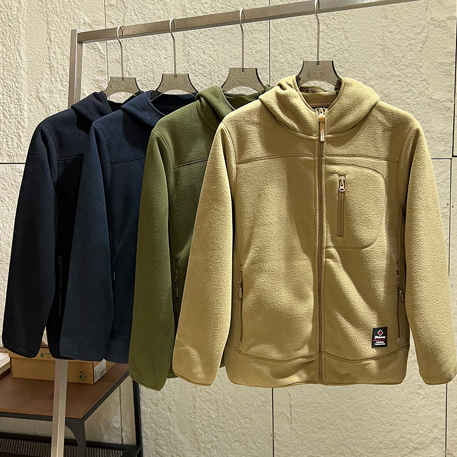 620克双面摇粒绒保暖连帽夹克