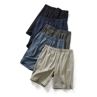 新款 夏季 男士 运动休闲弹力直筒五分裤 公司单 短裤 清凉速干透气