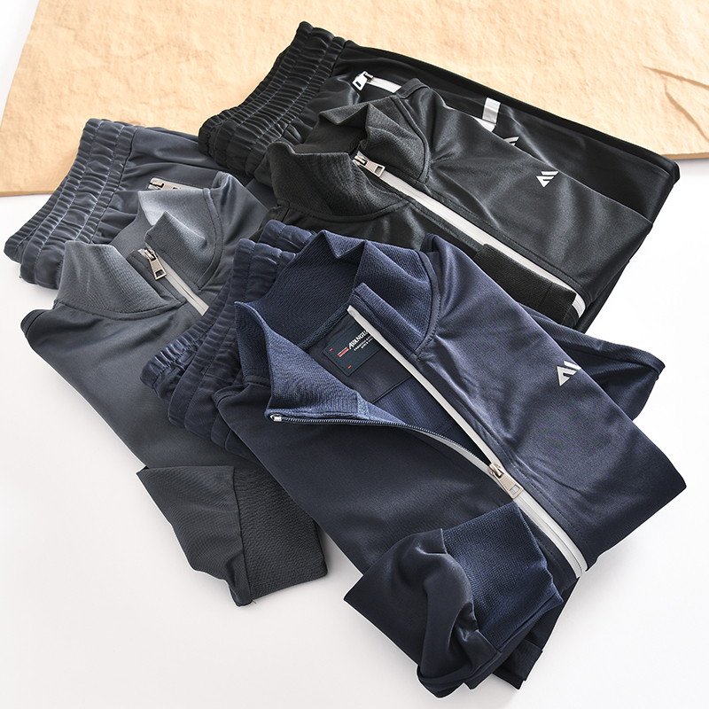 户外运动休闲两件套立领卫衣套装