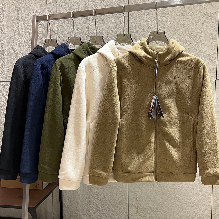 抗寒保暖厚实摇粒绒百搭连帽外套