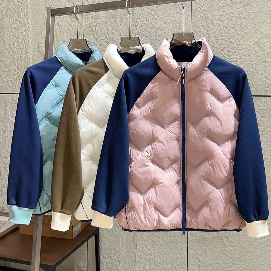 户外轻量化防风保暖立领拉链棉衣