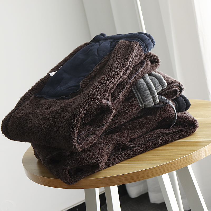 加厚保暖羊羔绒纯棉大码休闲裤