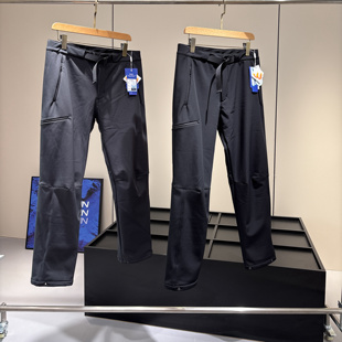 男 秋冬立体裁剪卡扣腰带软壳休闲裤 户外猛货 防风耐磨复合加绒