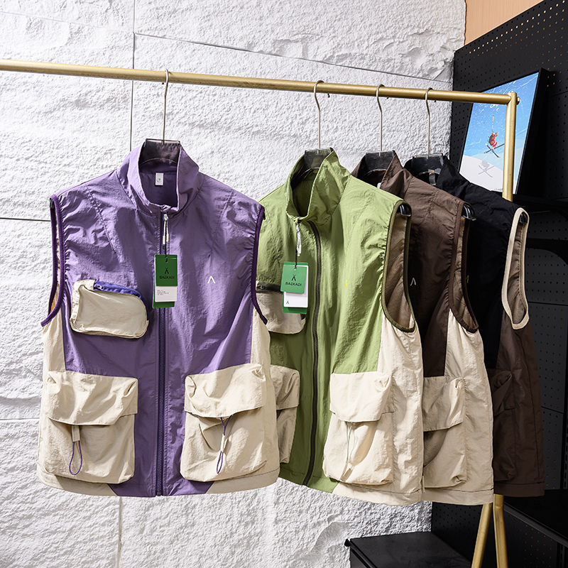 山系户外男女可穿立领马甲外套潮