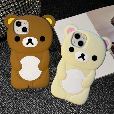 苹果16卡通立体趣味手机壳硅胶软