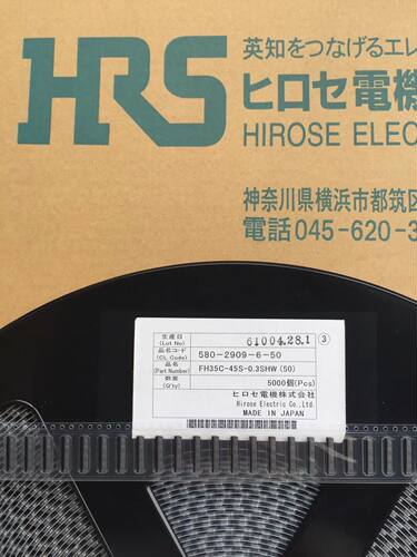 HRS连接器FH35C-61S-0.3SHW(50) 61PIN 0.3MM间距 上下接