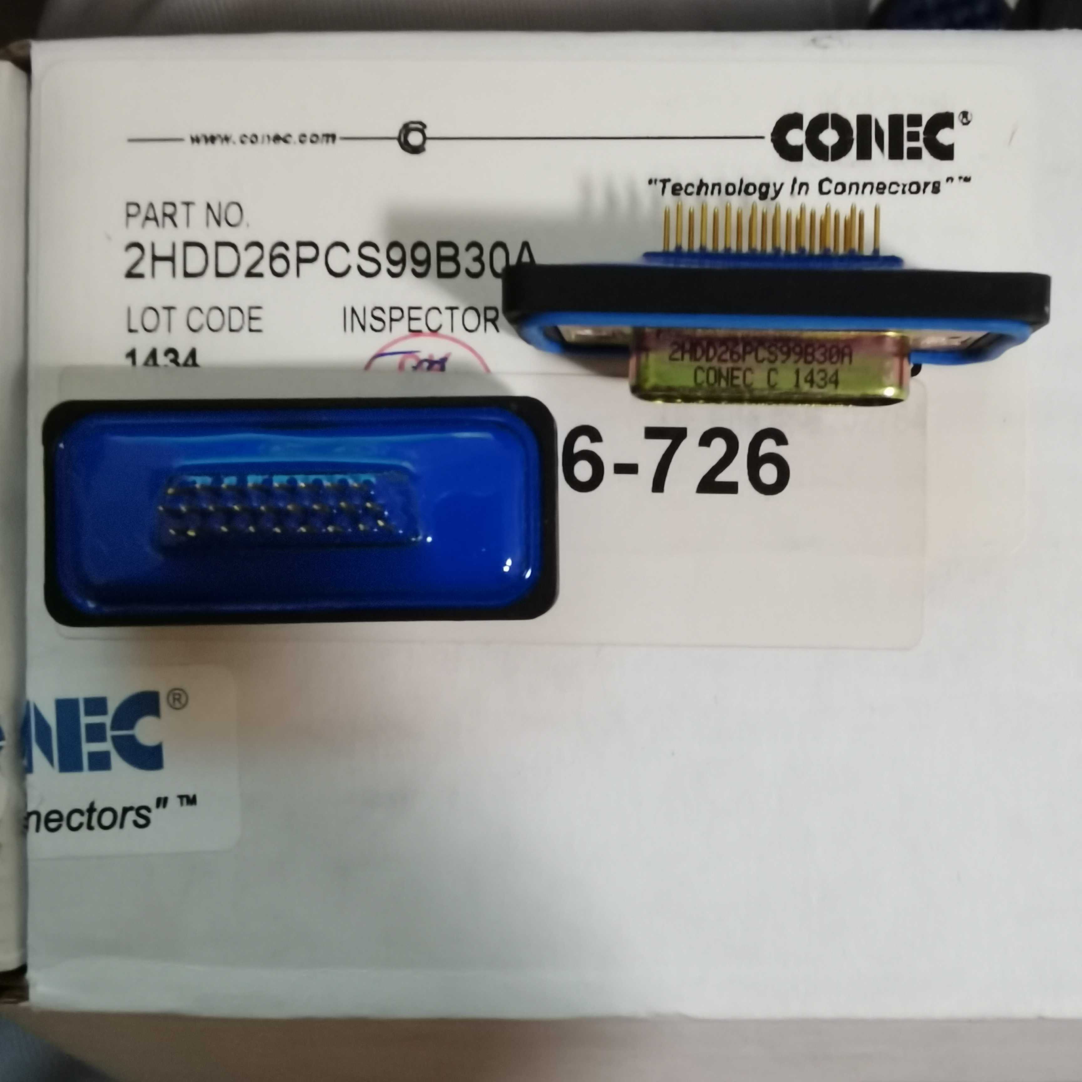 2HDD26PCS99B30A CONEC 26位D-SUB 高密度插头公引脚 IP67防水