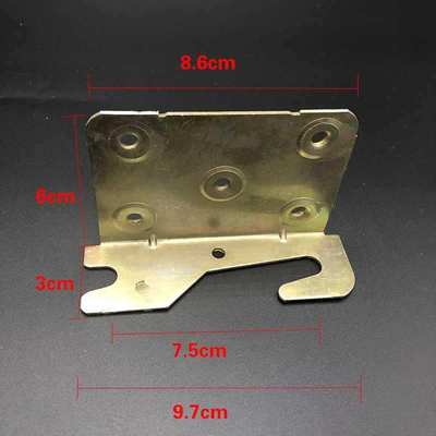 高端实木床搭扣床配件铰链码 连接五金件 加厚床挂床连接件床五金