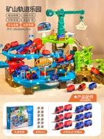 Шахтный путь [6 локомотивов + 6 вагонов + камни] + окружающее освещение