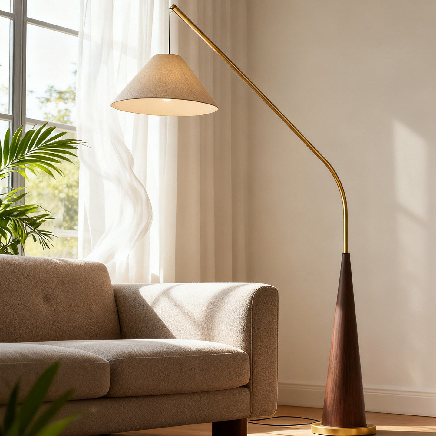 2026新款客厅装饰落地灯原木风沙发旁钓鱼灯卧室氛围灯中山灯具