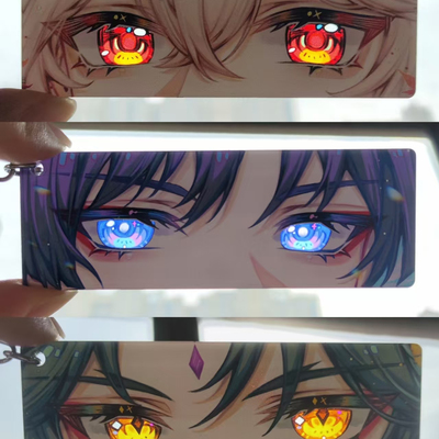 小红书同款周边高颜值枫原万叶散兵魈自制亚克力眼睛条钥匙扣