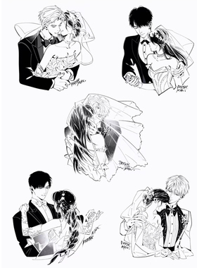 沈星回祁煜黎深秦彻夏以昼婚卡创意金属贴纸手机笔记本平板装饰贴