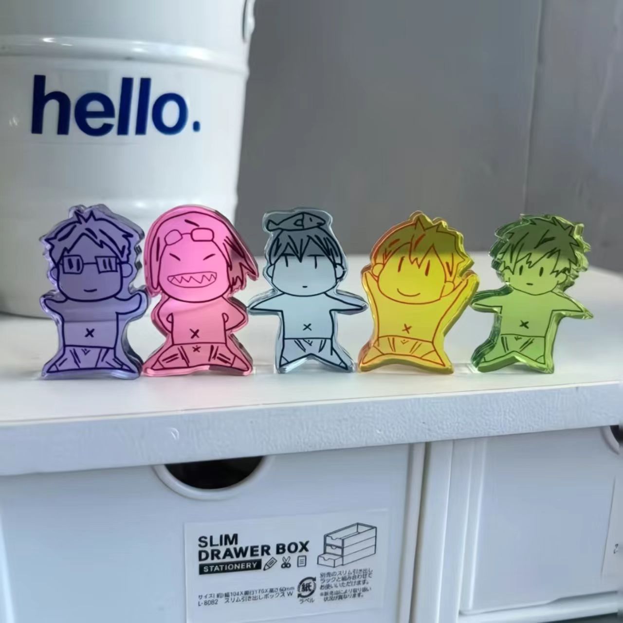 新款free男子游泳部周边自制ins风同人谷桌面装饰Q版亚克力立牌