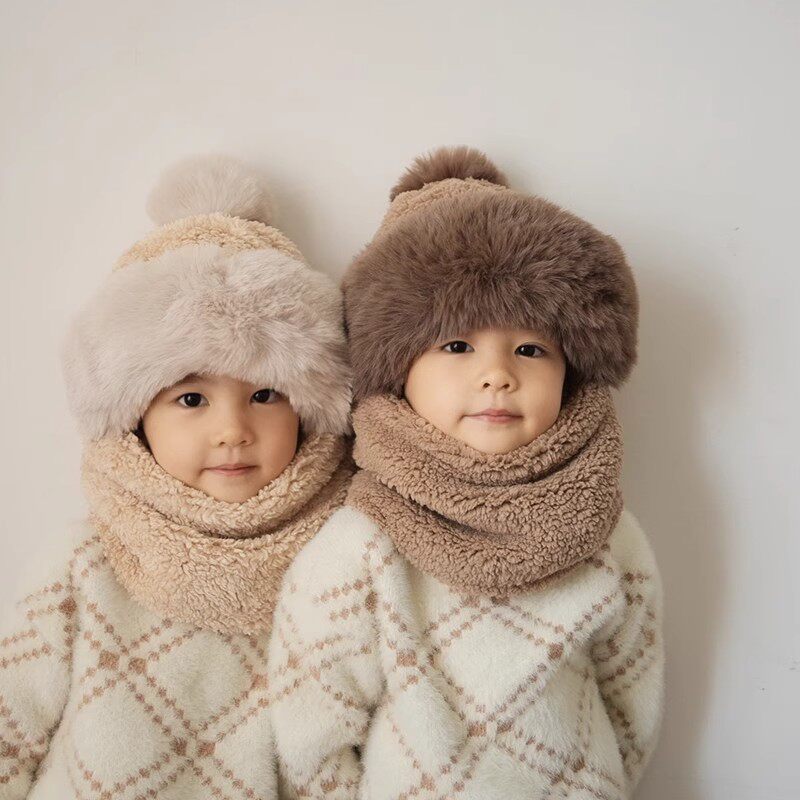 儿童帽子秋冬2024新款围巾一体男女童宝宝保暖加厚围脖可爱护耳帽,童装/婴儿装/亲子装,帽子,淘宝优惠券,粉丝福利购,淘宝优惠卷