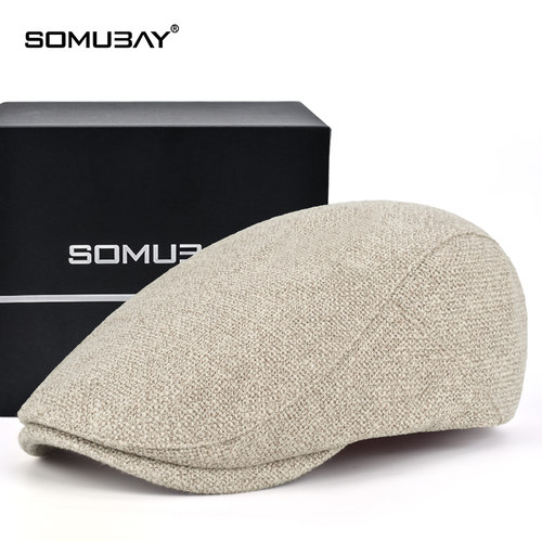 老年人春秋男士帽子洋气中年爸爸