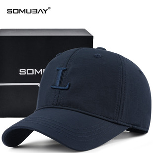 棒球帽软顶品牌潮流鸭舌帽大脸适合 速干帽夏季 大头围帽子男士 夏款