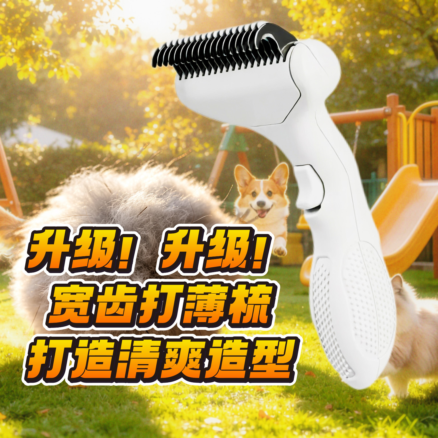 宠物开结梳美容打薄宠物梳子除毛梳
