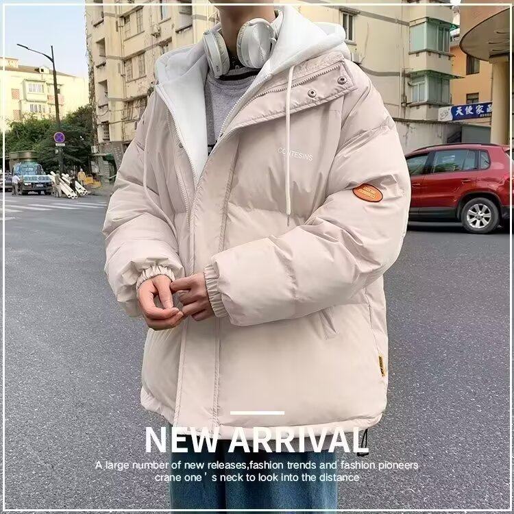 2025棉衣男冬季新款连帽面包服加厚保暖防寒棉袄冬装羽绒棉服外套