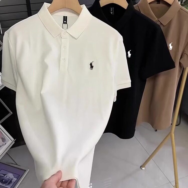 潮牌轻奢小战马刺绣polo