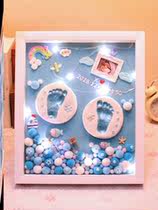 Baby's feet, baby's footprint, baby's memory, baby's environmental protection, mud, baby's gift, soft personality