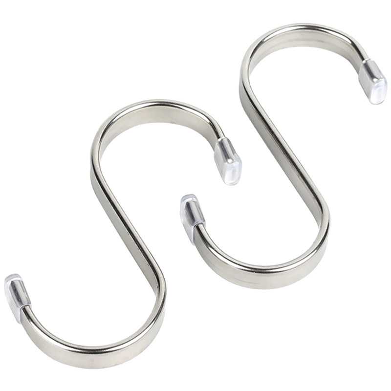 304不锈钢S扁钩S型钩S挂钩扁条勾S钩衣帽钩工业用挂钩便利挂钩