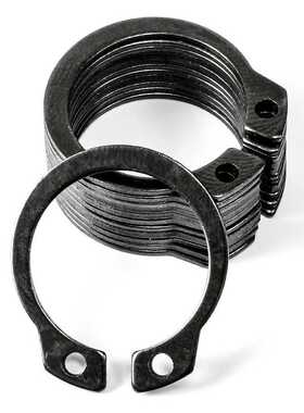 碳钢黑色轴用C型卡簧套装弹性轴用挡圈盒装外卡簧挡圈DIN471