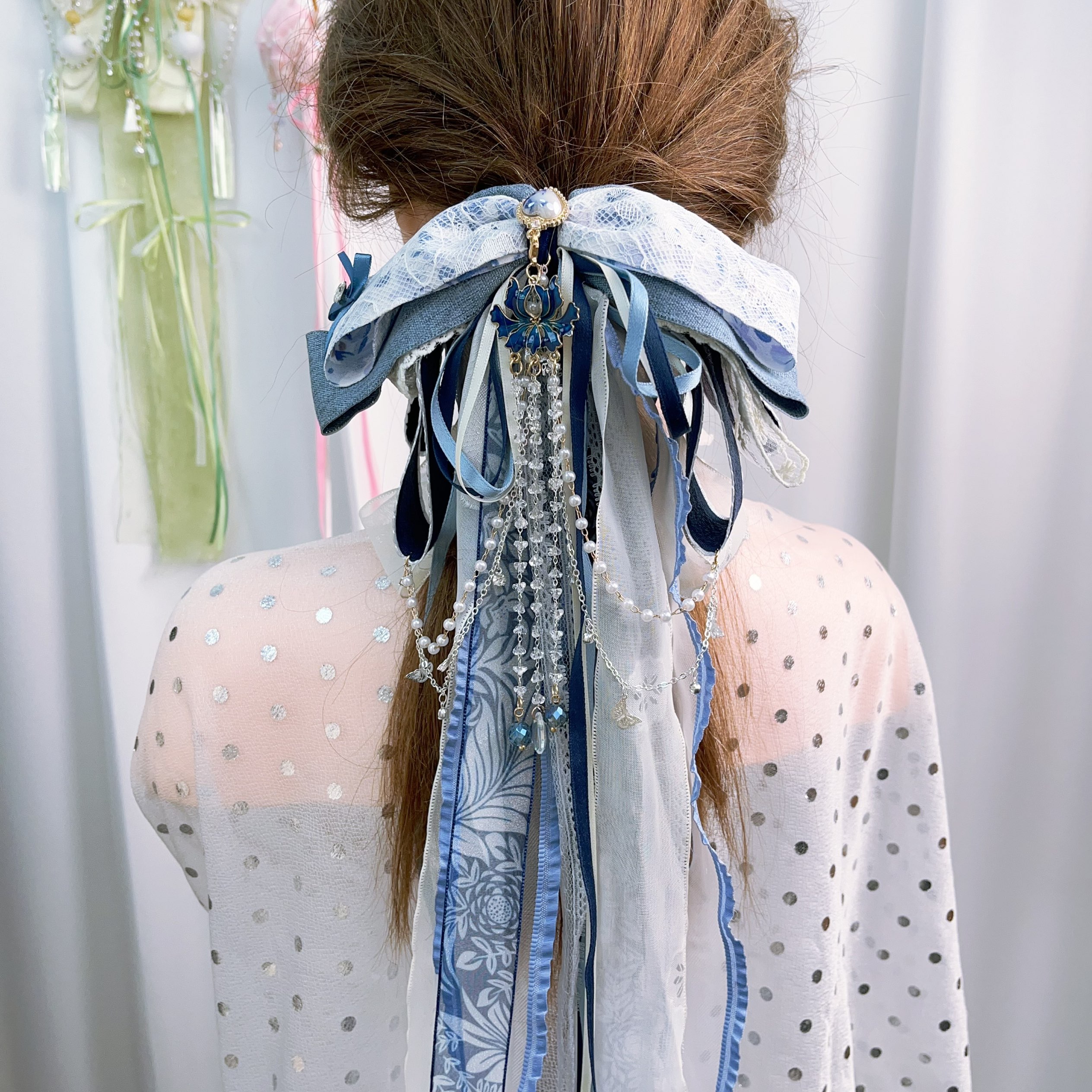 青瓷娃娃马尾 满49元发货