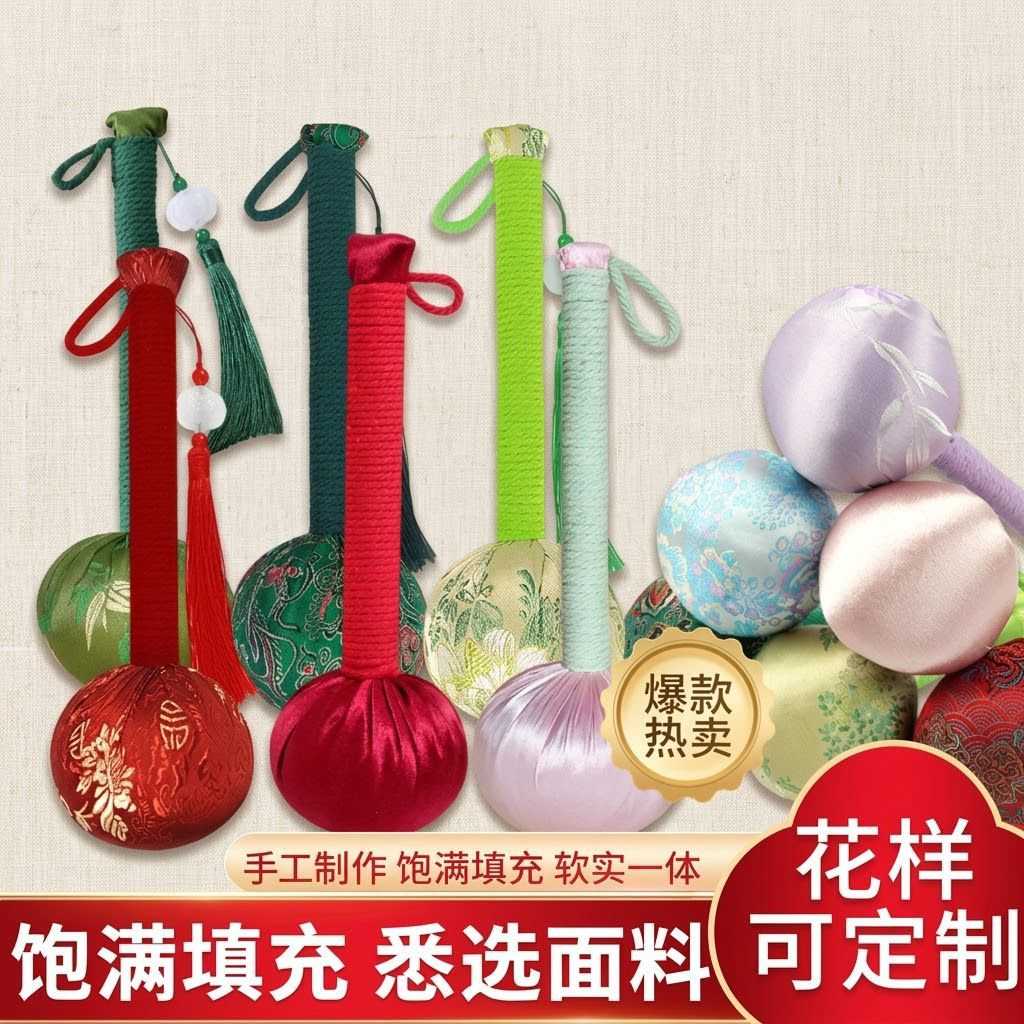 按需定制艾草锤按摩锤伴手礼艾草养生锤可加织唛可刺绣可印图案图片