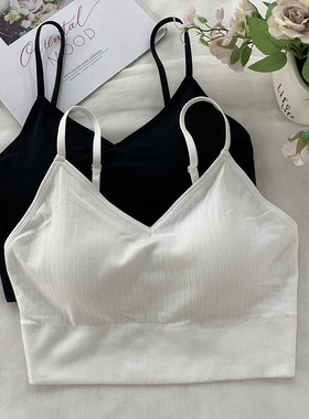 古妃34007薄款莫代尔美背内衣女聚拢一体后背镂空无痕防走光裹胸