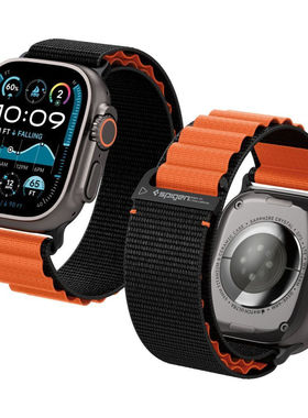 Spigen适用applewatch 11苹果iwatch10/9/8/7/6/5代Ultra尼龙表带