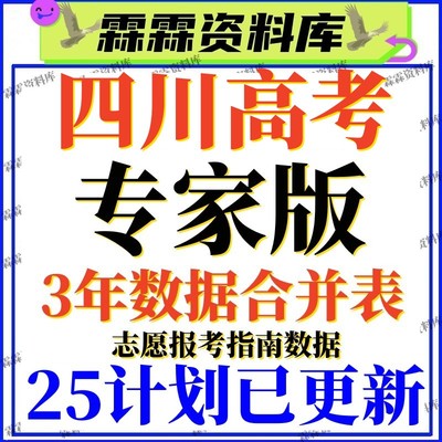 2025年四川高校新高考志愿填报指南电子版录取分数线专业投档2024